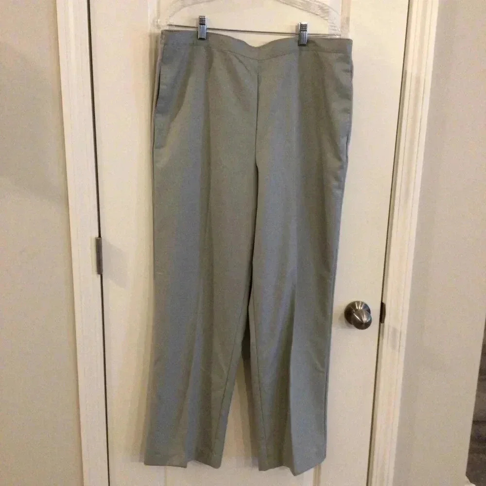 Alfred Dunner Classic Fit Women’s Pants Size 16 W Wide Leg $5‎